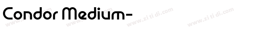 Condor Medium字体转换